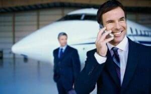 Man on phone Royal Airport Car Service