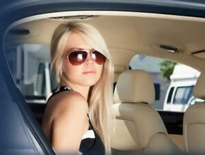 Royal Airport Car Service - Woman in Car Service