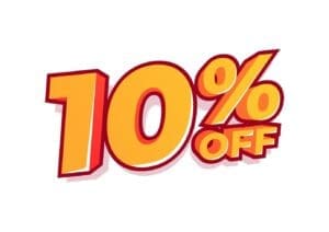 10% off
